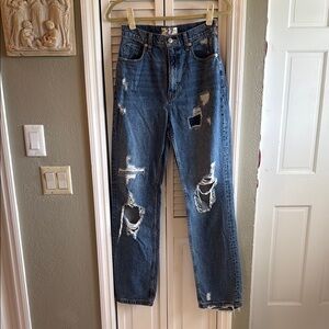 Free People Curvy We The Free Distressed Denim Jeans